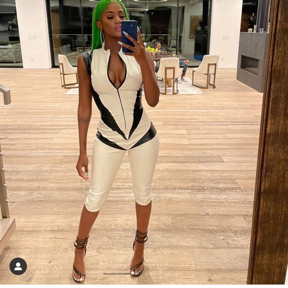 Black and white jumpsuit